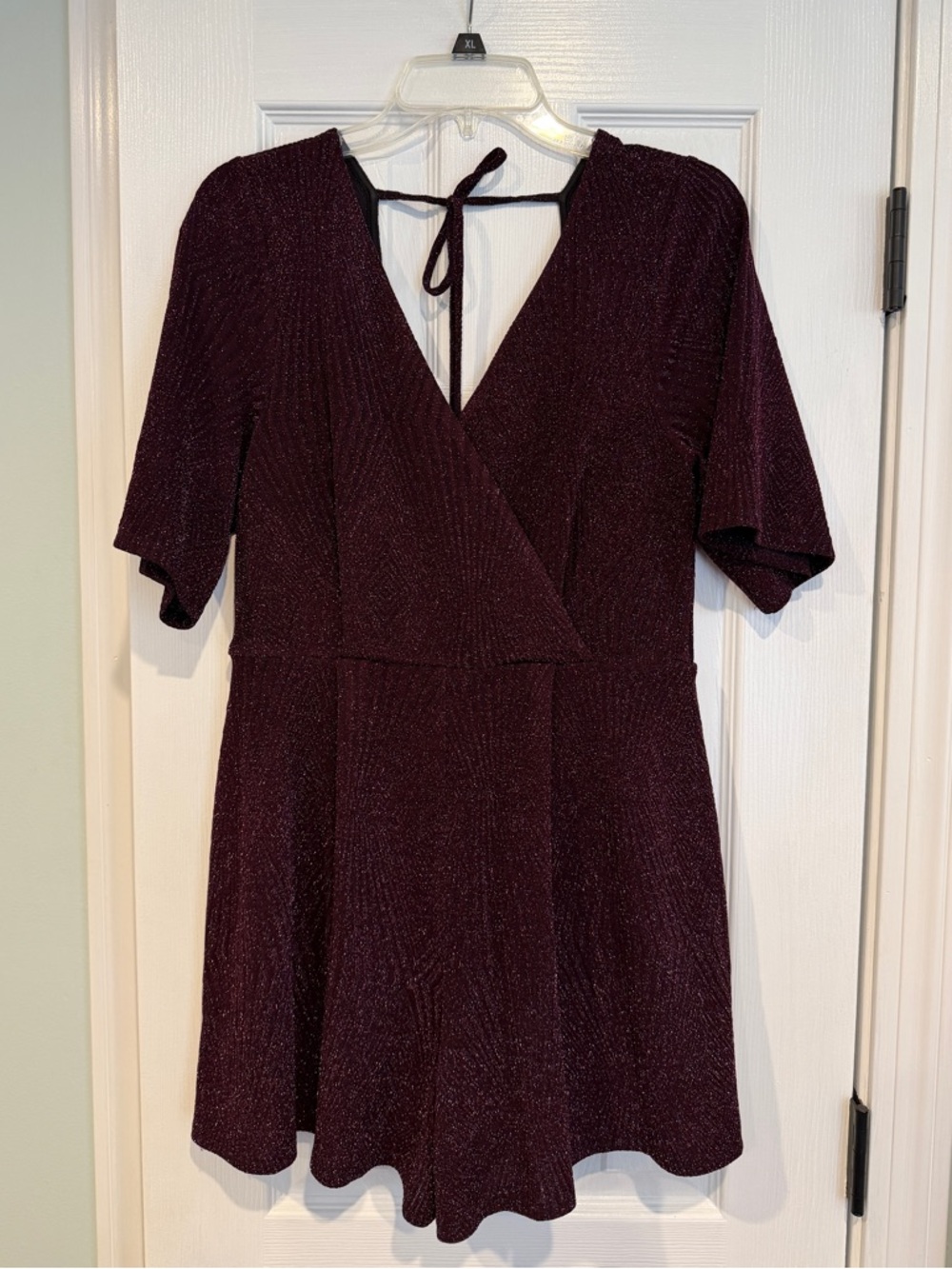 Altar'd State Plum Shimmer Romper